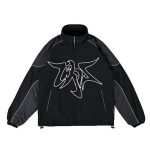 JAKET TRAKSUIT TASLAN RUNNING CASUAL REFLECTIVE PRIA WANITA HITAM ORIGINAL MEMPHIS | PROTOPIA JKT