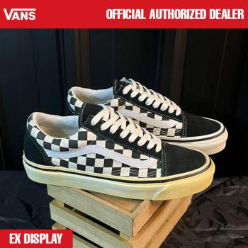 SEPATU SNEAKERS (EX DISPLAY) CASUAL PRIA WANITA HIJAU ORIGINAL | X OLDSKOOL 36 DX CHECKER