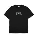 KAOS KATUN COMBED 24s CASUAL SIMPLE PRIA WANITA HITAM ORIGINAL EVIL ARMY | HANNITIZE L25 BLK