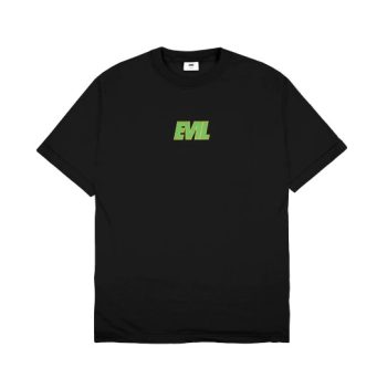 KAOS KATUN COMBED 24s CASUAL SIMPLE PRIA WANITA HITAM ORIGINAL EVIL ARMY | THE BOMB L