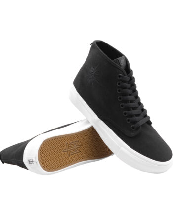 SEPATU SNEAKER HI TOP LOKAL BRAND CASUAL PRIA WANITA PUTIH ORIGINAL MATERNAL DISASTER | FUGHAZ HI BW
