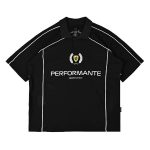 KAOS RUGBY SHIRT PRIA KATUN 16s LENGAN PENDEK HITAM ORIGINAL MEMPHIS ORIGINS | PERFORMANTE RUGBY