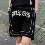 CELANA PENDEK FLEECE  375GSM CASUAL PRIA WANITA HITAM ORIGINAL MEMPHIS ORIGINS | GOTH SHORT PANTS