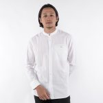 KEMEJA KATUN PRIA CASUAL SIMPLE POLOS LENGAN PANJANG PUTIH ORIGINAL MATERNAL DISASTER | CHAPITE