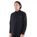 KEMEJA KATUN PRIA CASUAL SIMPLE POLOS LENGAN PANJANG HITAM ORIGINAL MATERNAL DISASTER | WEATHO