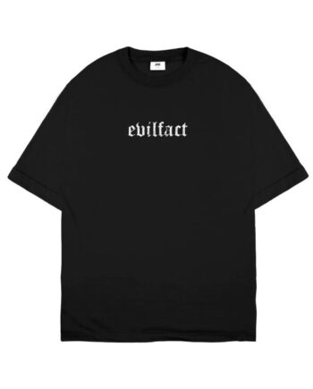 KAOS KATUN COMBED 24s OVERSIZED CASUAL PRIA WANITA HITAM ORIGINAL EVIL ARMY | GASHA K25 BLK