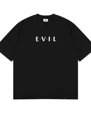KAOS KATUN COMBED 24s BOXY CASUAL PRIA WANITA HITAM ORIGINAL EVIL ARMY | DOOMSDATE I25 BLK