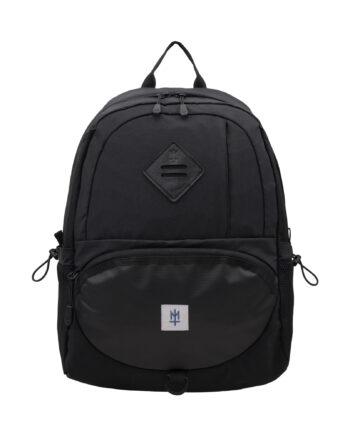 TAS PUNGGUNG BACKPACK RANSEL CASUAL SIMPLE PRIA WANITA HITAM ORIGINAL MATERNAL DISASTER | FRACTO