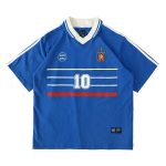 KAOS RUGBY SHIRT PRIA KATUN 16s LENGAN PENDEK BIRU ORIGINAL MEMPHIS ORIGINS | FRANCA