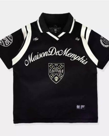 KAOS RUGBY SHIRT PRIA KATUN 16s LENGAN PENDEK BIRU ORIGINAL MEMPHIS ORIGINS | MAISON