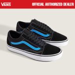 SEPATU SNEAKERS CLASSIC CASUAL PRIA WANITA HITAM ORIGINAL | OLD SKOOL 2 TONE BRIGHT AZZURE