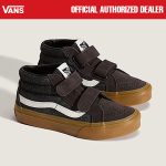 SEPATU ANAK ANAK SNEAKERS VELCRO CLASSIC CASUAL DENIM HITAM ORIGINAL | UY SK8 MID REISSUE V DENIM BLACK