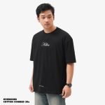KAOS KATUN SUPER SOFT 20s OVERSIZE PRIA CASUAL LENGAN PENDEK HITAM FRIDAY KILLER | OS AGNC #3