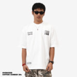 KAOS KATUN SUPER SOFT 20s OVERSIZE PRIA CASUAL LENGAN PENDEK PUTIH FRIDAY KILLER | OS DESERT