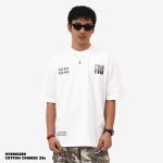 KAOS KATUN SUPER SOFT 20s OVERSIZE PRIA CASUAL LENGAN PENDEK PUTIH FRIDAY KILLER | OS DESERT