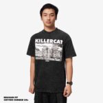 KAOS KATUN COMBED 24s CASUAL SIMPLE PRIA WANITA LENGAN PENDEK ACID FRIDAY KILLER | KILLER CAT ACID