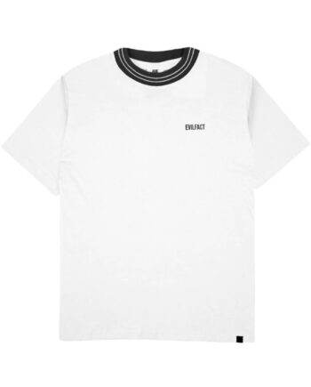 KAOS KATUN COMBED 24s CASUAL SIMPLE PRIA WANITA PUTIH ORIGINAL EVIL ARMY | BLARSE K25 WHT