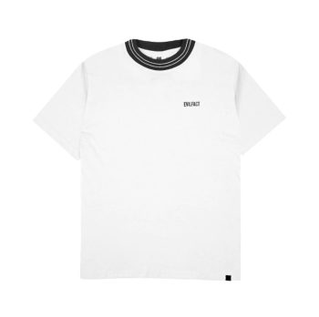 KAOS KATUN COMBED 24s CASUAL SIMPLE PRIA WANITA PUTIH ORIGINAL EVIL ARMY | BLARSE K25 WHT