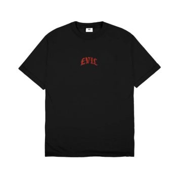 KAOS KATUN COMBED 24s CASUAL SIMPLE PRIA WANITA HITAM ORIGINAL EVIL ARMY | MORLAND D26 BLK