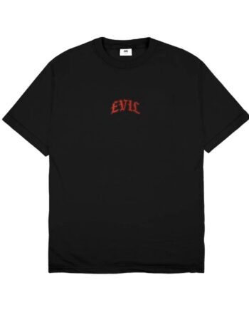 KAOS KATUN COMBED 24s CASUAL SIMPLE PRIA WANITA HITAM ORIGINAL EVIL ARMY | MORLAND D26 BLK