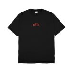 KAOS KATUN COMBED 24s CASUAL SIMPLE PRIA WANITA HITAM ORIGINAL EVIL ARMY | MORLAND D26 BLK
