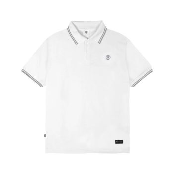 KAOS KERAH POLO CASUAL SIMPLE PRIA WANITA PUTIH ORIGINAL EVIL ARMY | TITLE FIGHT D26 WHITE