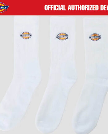 KAOS KAKI SOCKS DRY 3 PASANG CASUAL PRIA WANITA PUTIH ORIGINAL DICKIES | GENOLA SOCK WHITE