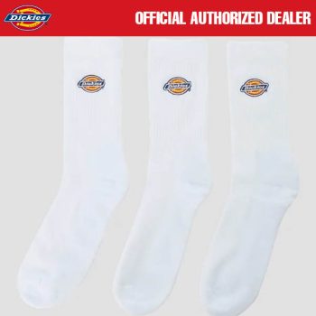 KAOS KAKI SOCKS DRY 3 PASANG CASUAL PRIA WANITA PUTIH ORIGINAL DICKIES | GENOLA SOCK WHITE