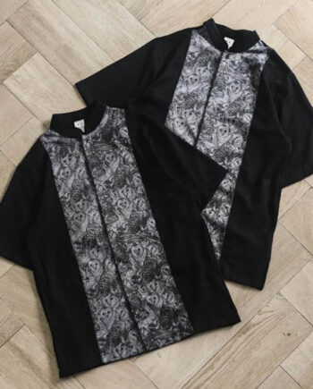 KEMEJA KOKO BAJU MUSLIM CASUAL SIMPLE PRIA LENGAN PENDEK HITAM ORIGINAL DREAMBIRDS | BLACK OWL SS