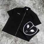 KEMEJA ZIPPER RIPSTOP WORK SHIRT CASUAL PRIA LENGAN PENDEK HITAM ORIGINAL DREAMBIRDS | CLASSIC BLACK