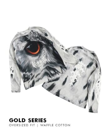 KAOS KATUN COMBED 24s CASUAL SIMPLE PRIA WANITA LENGAN PANJANG PUTIH ORIGINAL DREAMBIRDS | MOTS
