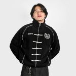 JACKET TANG KATUN FLEECE CASUAL SIMPLE PRIA WANITA HITAM ORIGINAL MEMPHIS ORIGINS | EASTERN