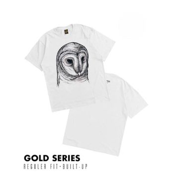 KAOS KATUN COMBED 16s CASUAL LENGAN PENDEK PRIA WANITA PUTIH ORIGINAL DREAMBIRDS | FORGOTTEN