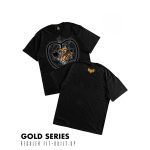 KAOS KATUN COMBED 16s CASUAL LENGAN PENDEK PRIA WANITA HITAM ORIGINAL DREAMBIRDS | SKARIUS