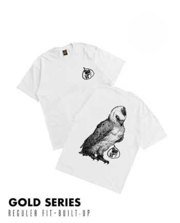 KAOS KATUN COMBED 16s CASUAL LENGAN PENDEK PRIA WANITA PUTIH ORIGINAL DREAMBIRDS | STAND UP