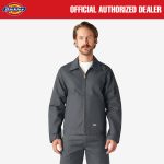 JAKET PRIA KLASIK KATUN CASUAL WORK EISENHOUWER ABU ABU ORIGINAL DICKIES | EISENHWR CHARCOAL