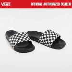 SANDAL SLIDE CHECKERBOARD CLASSIC CASUAL PRIA WANITA HITAM ORIGINAL | LA COSTA CHECKER TRUE BLACK
