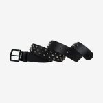 SABUK IKAT PINGGANG KULIT SINTETIS BELT STUD PUNK PRIA WANITA HITAM FRIDAY KILLER | CHAOTIC