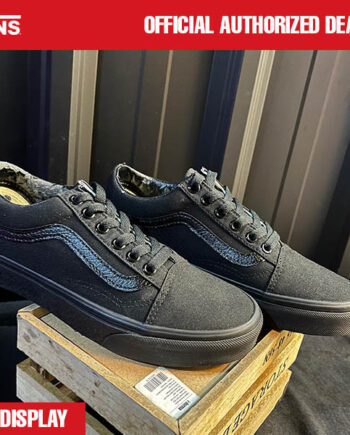 SEPATU SNEAKERS (EX DISPLAY) CASUAL PRIA WANITA HITAM ORIGINAL | X OLD SKOOL BLACK BLACK