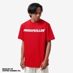KAOS KATUN PRIA CASUAL SIMPLE LENGAN PENDEK MERAH FRIDAY KILLER | CORE RED
