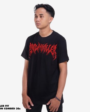 KAOS PRIA KATUN CASUAL SIMPLE LENGAN PENDEK HITAM FRIDAY KILLER | OSLO BRED