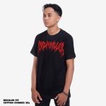 KAOS PRIA KATUN CASUAL SIMPLE LENGAN PENDEK HITAM FRIDAY KILLER | OSLO BRED