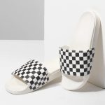 SANDAL SLIDE LEMBUT CHECKERBOARD CASUAL SIMPLE PUTIH ORIGINAL VNS OTW| LA COSTA CHECKER MARSH