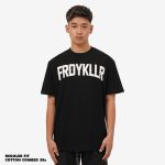 KAOS PRIA KATUN COMBED CASUAL SIMPLE LENGAN PENDEK HITAM FRIDAY KILLER | VERSA BLACK