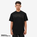 KAOS PRIA KATUN COMBED CASUAL SIMPLE LENGAN PENDEK HITAM FRIDAY KILLER | VERSA DARK