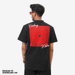 KAOS PRIA KATUN 16s COMBED CASUAL LENGAN PENDEK SIMPLE HITAM FRIDAY KILLER | THE CHICANO BLACK