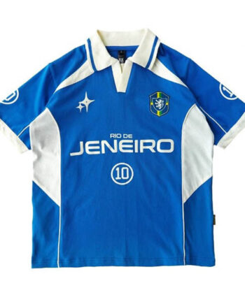 KAOS RUGBY SHIRT PRIA KATUN 16s CASUAL LENGAN PENDEK BIRU ORIGINAL MEMPHIS ORIGINS | RIO AWAY