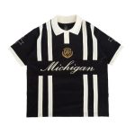 KAOS KERAH RUGBY SHIRT PRIA KATUN 16s LIMITED LENGAN PENDEK HITAM ORIGINAL MEMPHIS ORIGINS| MICHIGAN