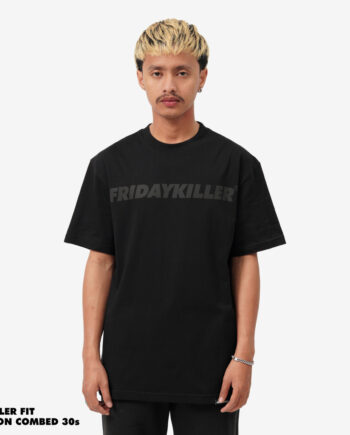KAOS PRIA KATUN COMBED 30s CASUAL SIMPLE LENGAN PENDEK HITAM POLOS FRIDAY KILLER | CORE DARK