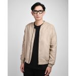JAKET VARSITY PRIA BOMBER SUEDE POLOS PRIA SIMPLE HIJAU WARNING CLOTH | SKOVSTED #7 KHAKI